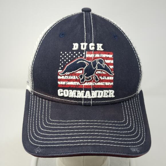 Duck Commander Strapback Mesh Back Trucker Hat Blue One Size The Game - Picture 2 of 9